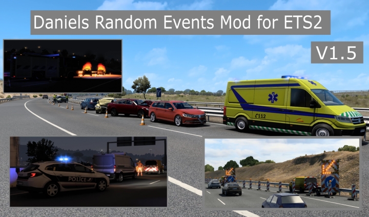 ETS2 - Daniels Random Events V1.5 (1.41.x)