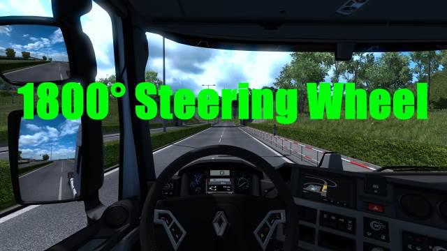 ETS2 - 1800 Steering Wheel V1.0 (1.36.x)