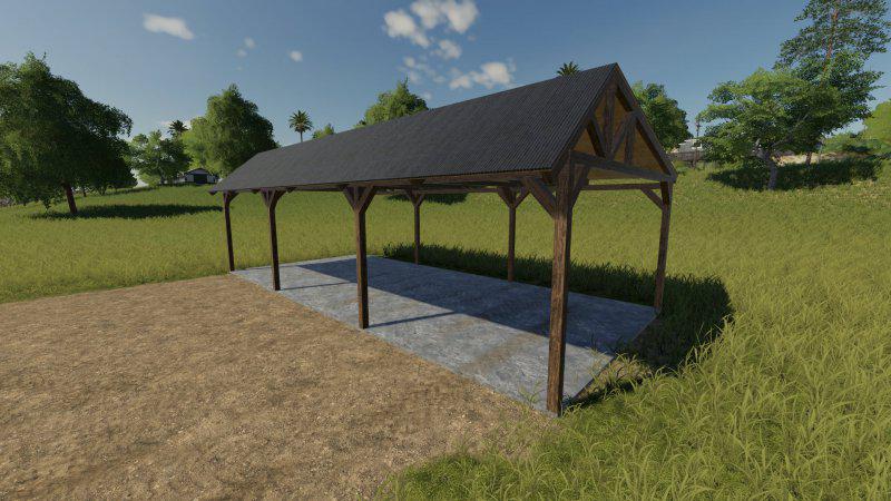 FS19 - Drewniana Wiata V1.0