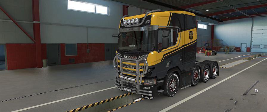 ETS2 - Scania R Transformers Bumblebee Skin V1.0 (1.37.x)