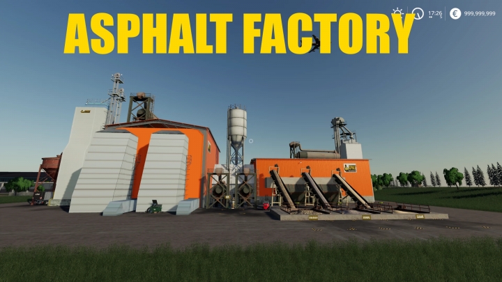 FS19 - Asphalt Factory V1.0 | Farming Simulator 19 | Mods.club