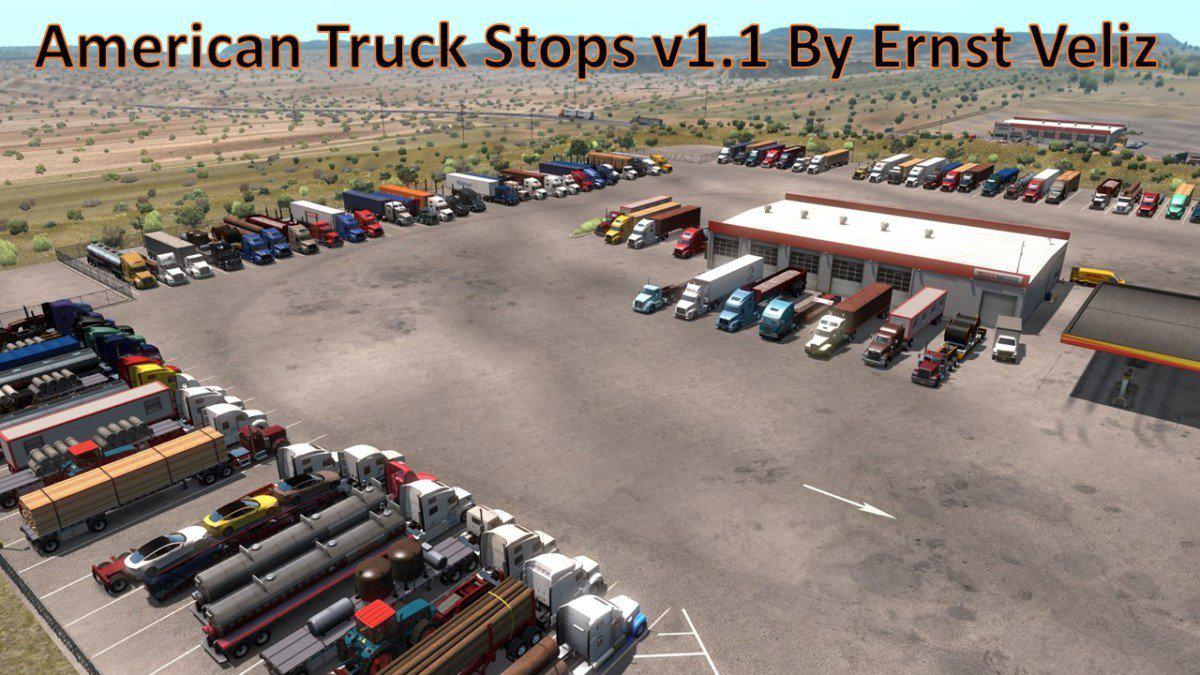 ATS - American Truck Stops V1.1 (1.36.x)