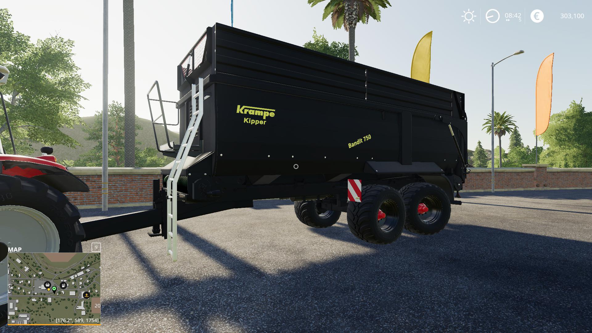 FS19 - Krampe Bandit 750 Trailer V1.0