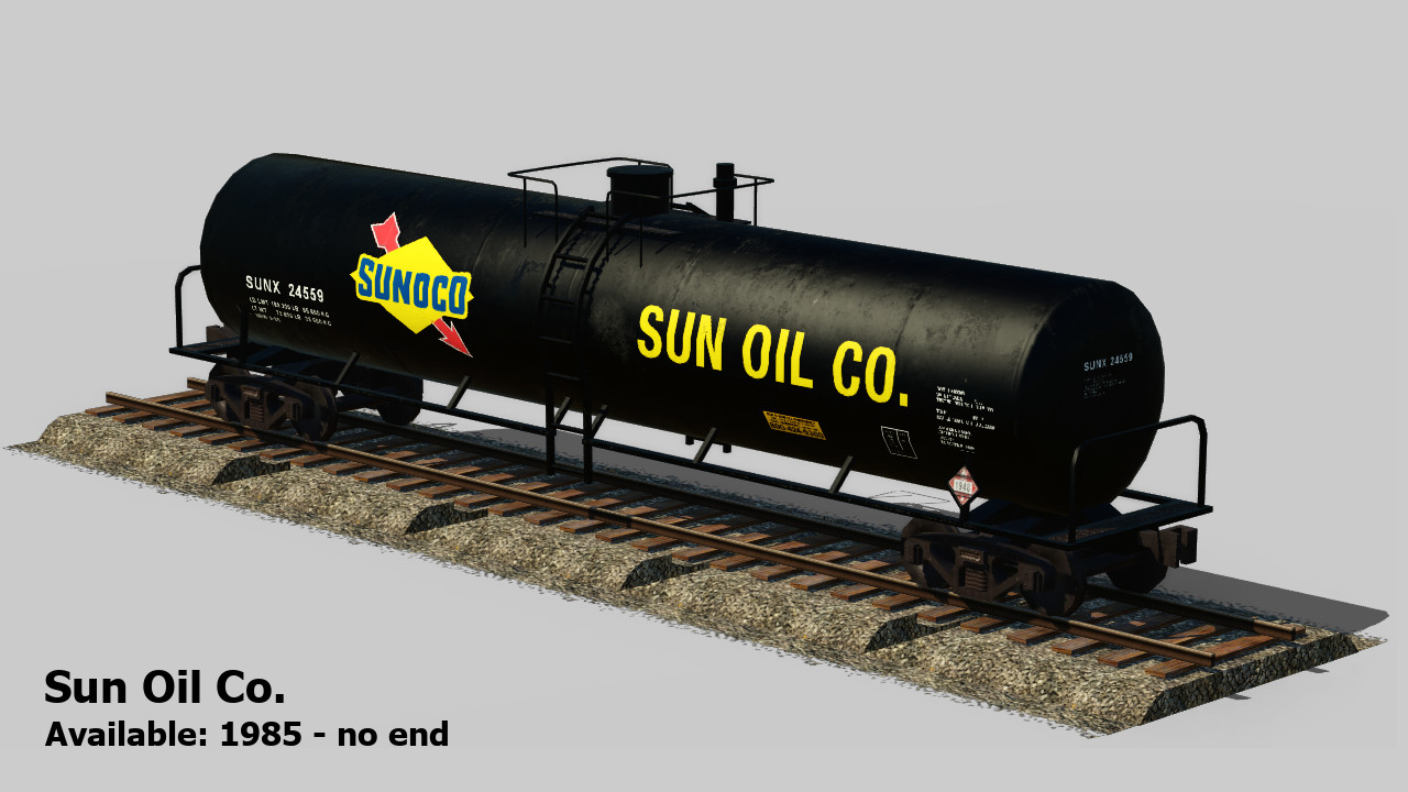 Transport Fever 2 - Tankcar 55ft – Pack 1