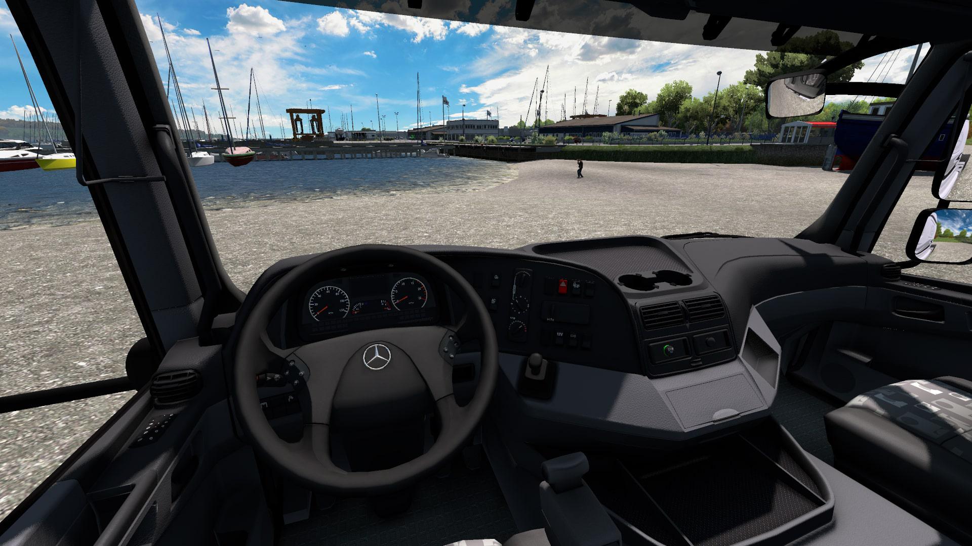 интерьер для euro truck simulator 2 mercedes