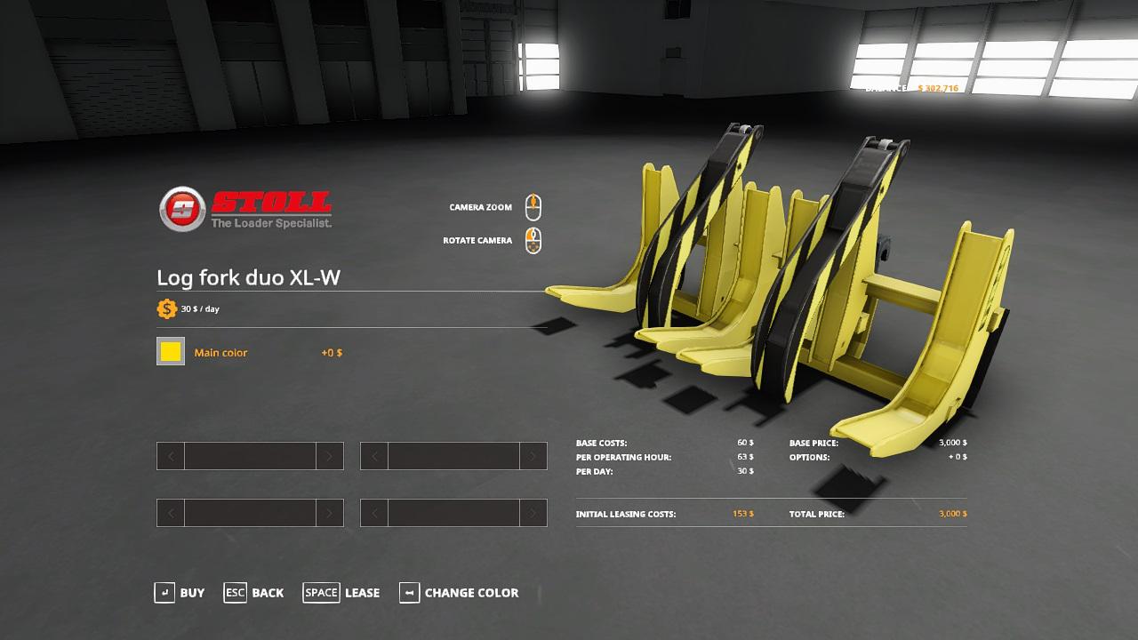 FS19 - Stoll Log Fork Duo V1.0