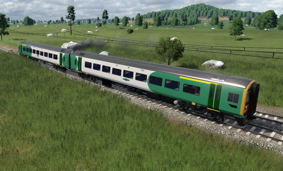 Transport Fever 2 - British Rail Class 158 Southern Rail