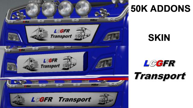 ETS2 - 50k Addons Light Box Sign LCGFR Skin V1.0 (1.35.x)