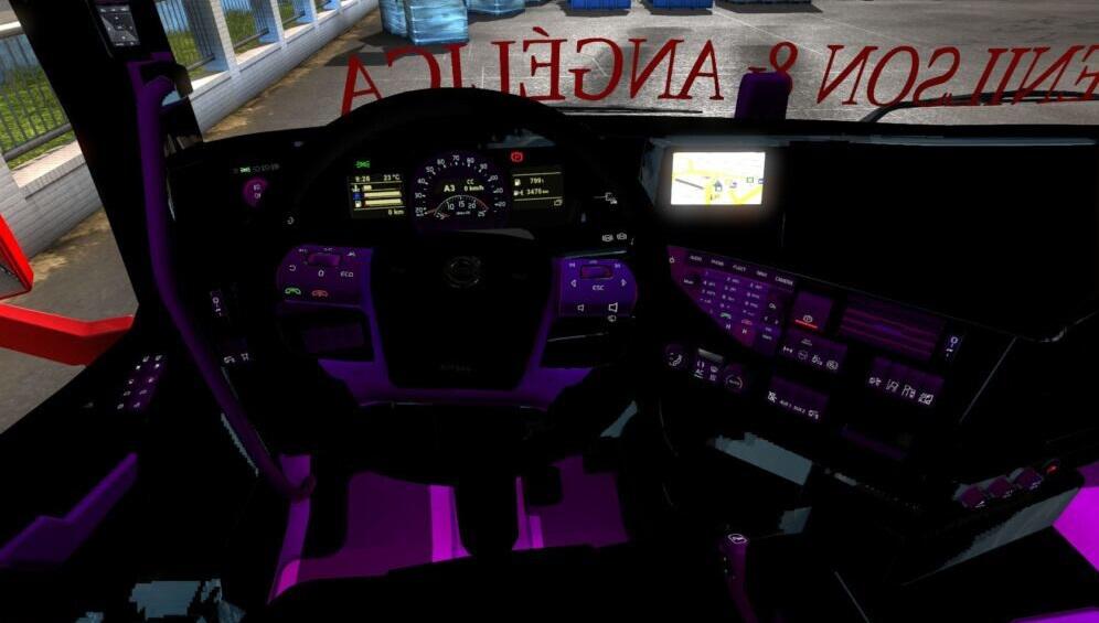 ETS2 - Volvo FH16 2012 Pink - Black Interior (1.39.x)