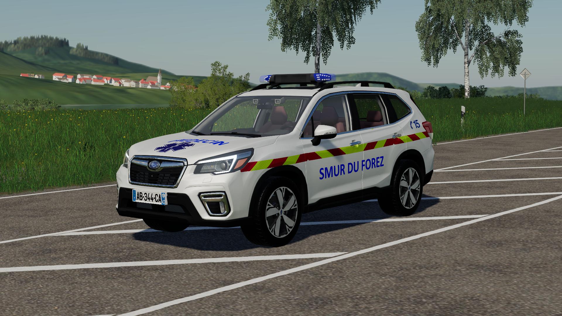 FS19 - Smur Du Forez - Samu 42 Car Mod V1.0