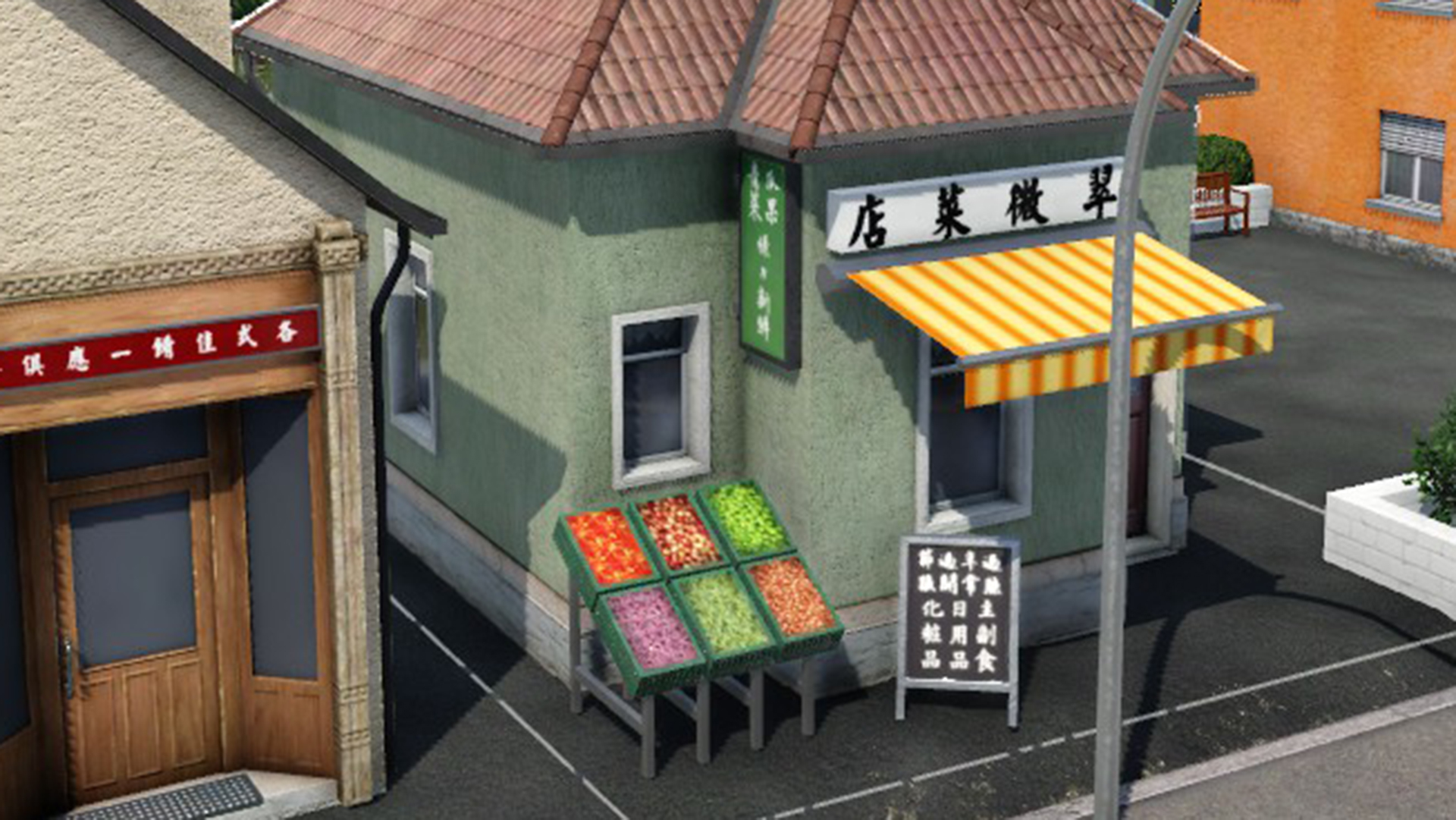 Transport Fever 2 - Chinese Signboard (Time B)