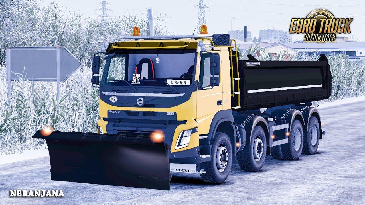 ETS2 - Volvo FMX Snow Plow V1.0 (1.36.x)