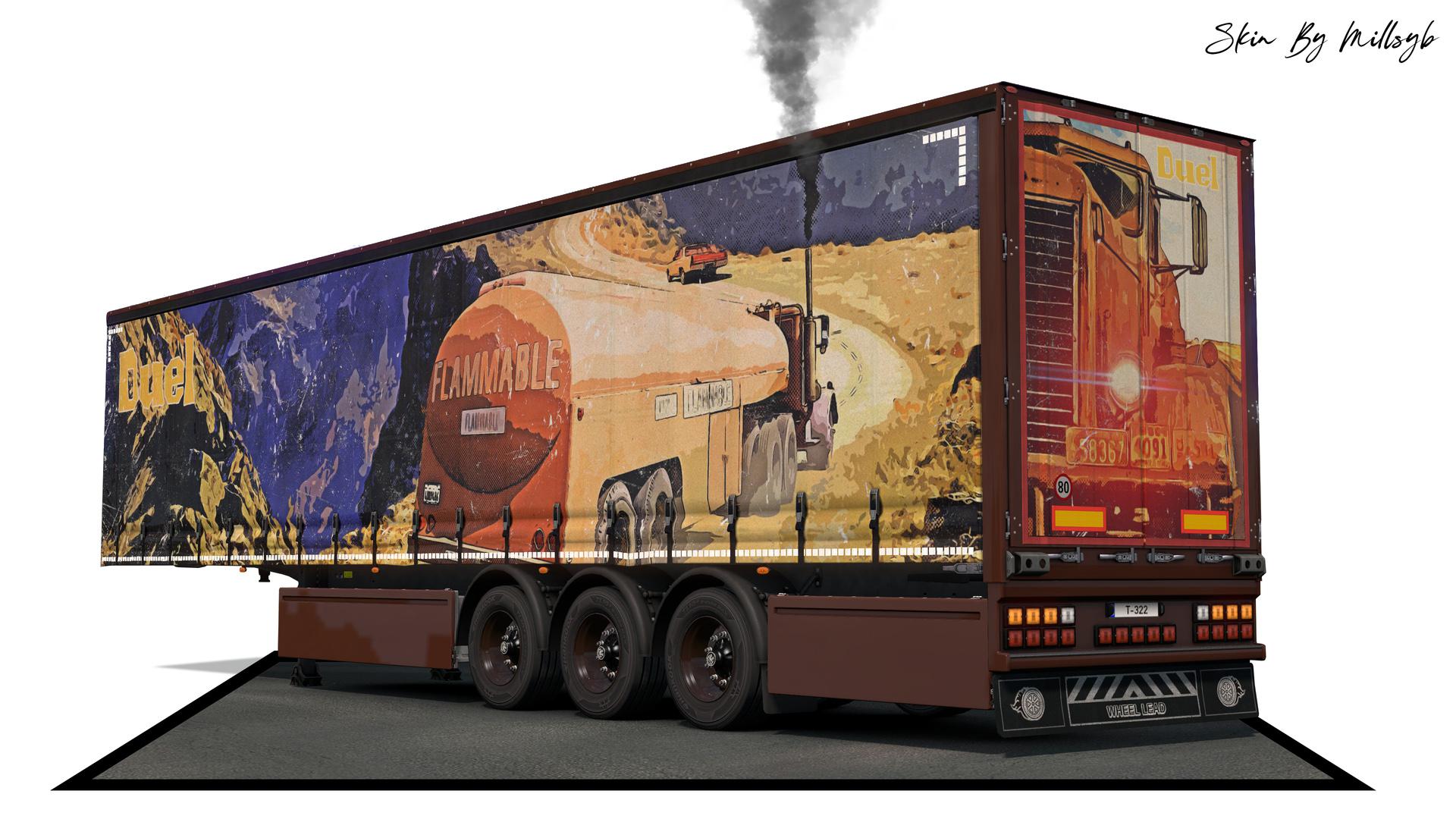 ETS2 - Duel Trailer Skin V1.0 (1.36.x)