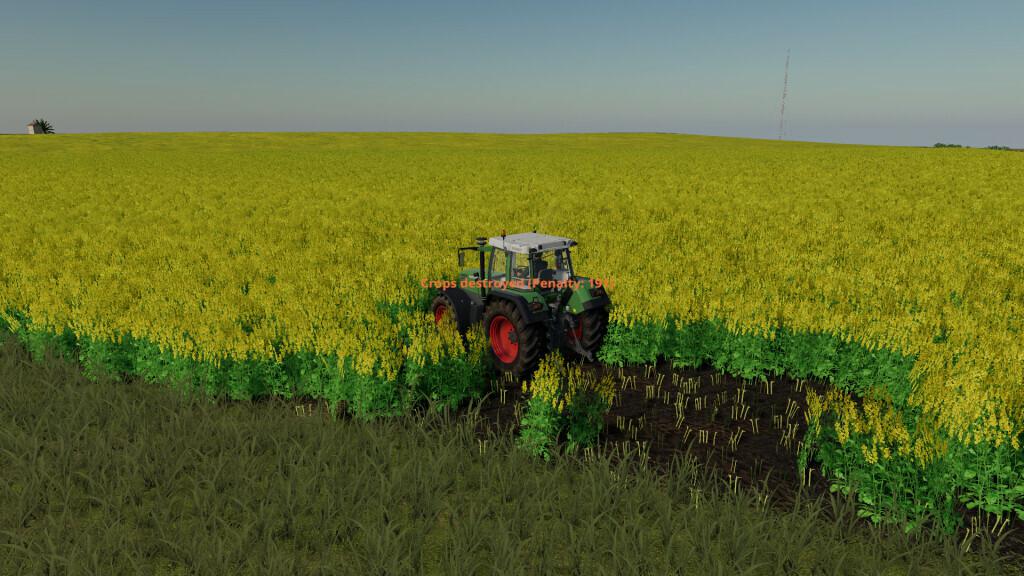 FS19 - Player Pays for Crop Destruction V1.1