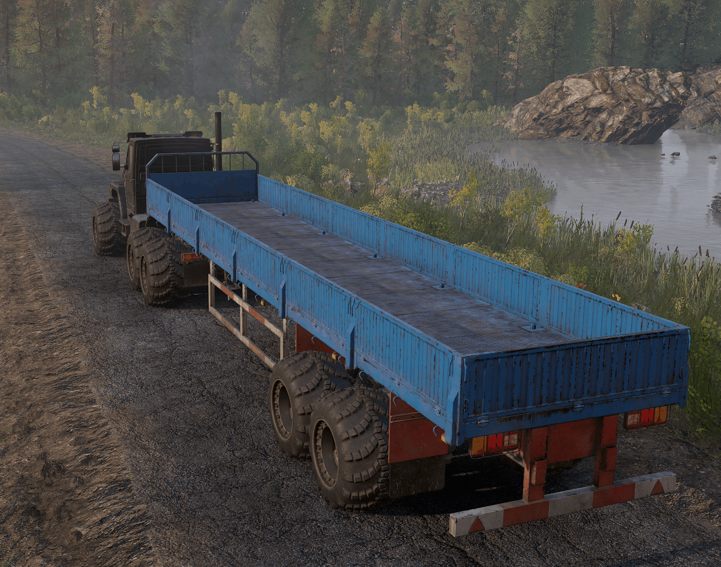 SnowRunner - Offroad Sideboard Semitrailer V1