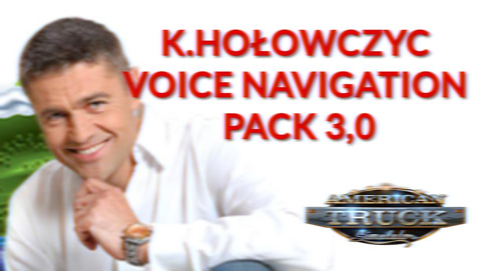 ATS - K.Holowczyc Voice Navigation Pack V3.0 (1.39.x)