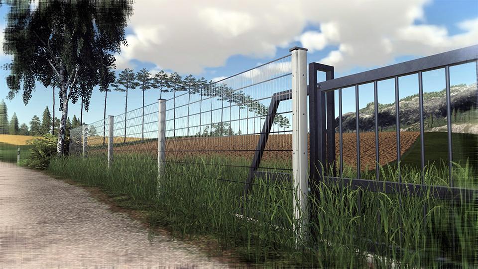 FS19 - Placeable Mech-Fence V1.0
