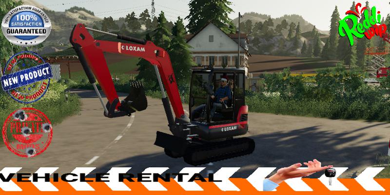 FS19 - Mini Excavator Loxam V1.5