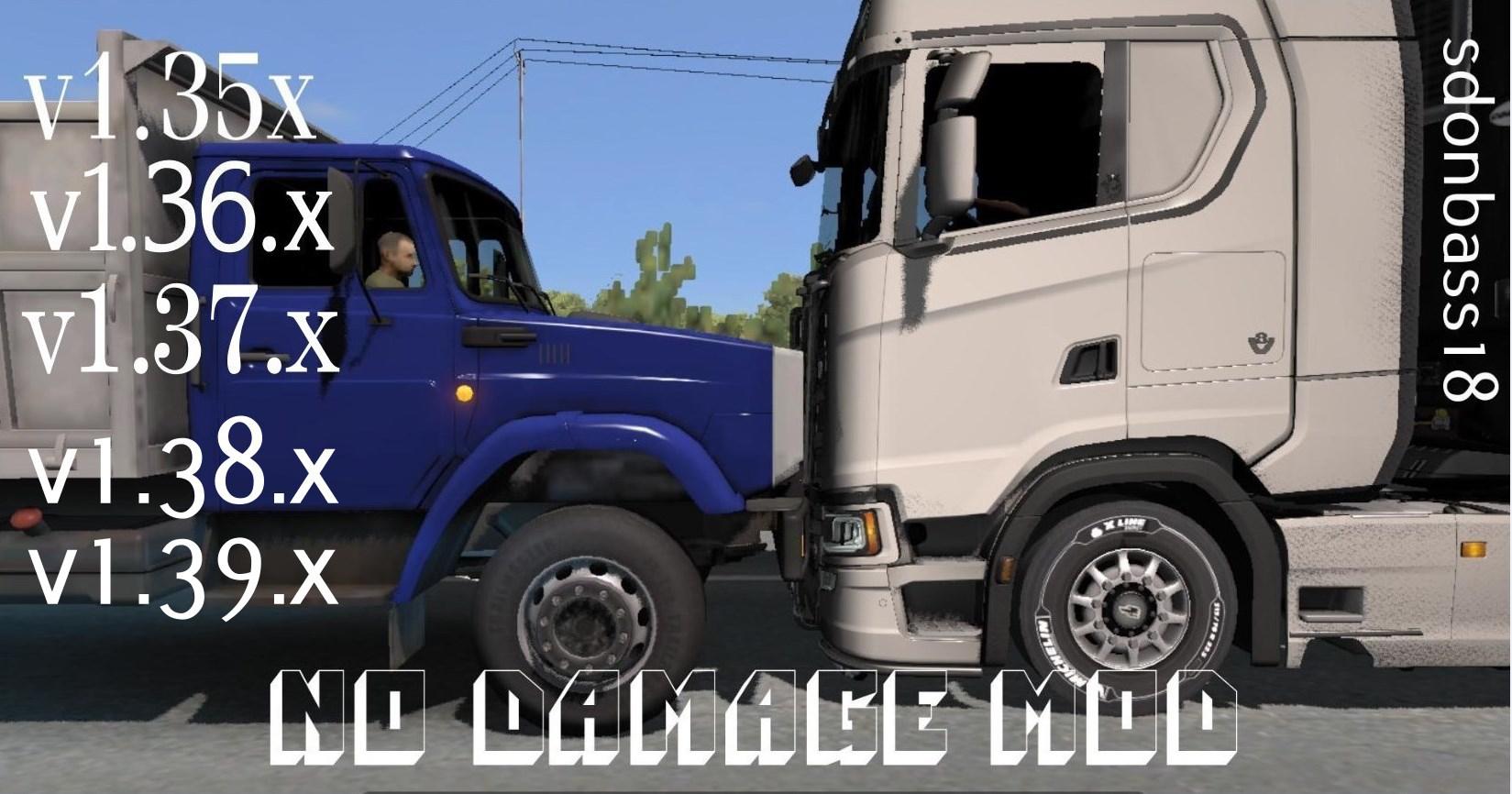 ETS2 - No Damage Mod V4.0 (1.39.x) Beta