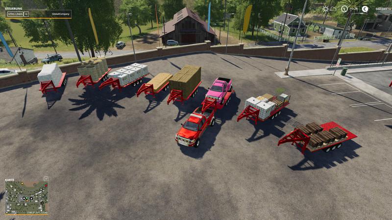 FS19 - 2014 Pickup with Semi-Trailer and Autoload V1.9