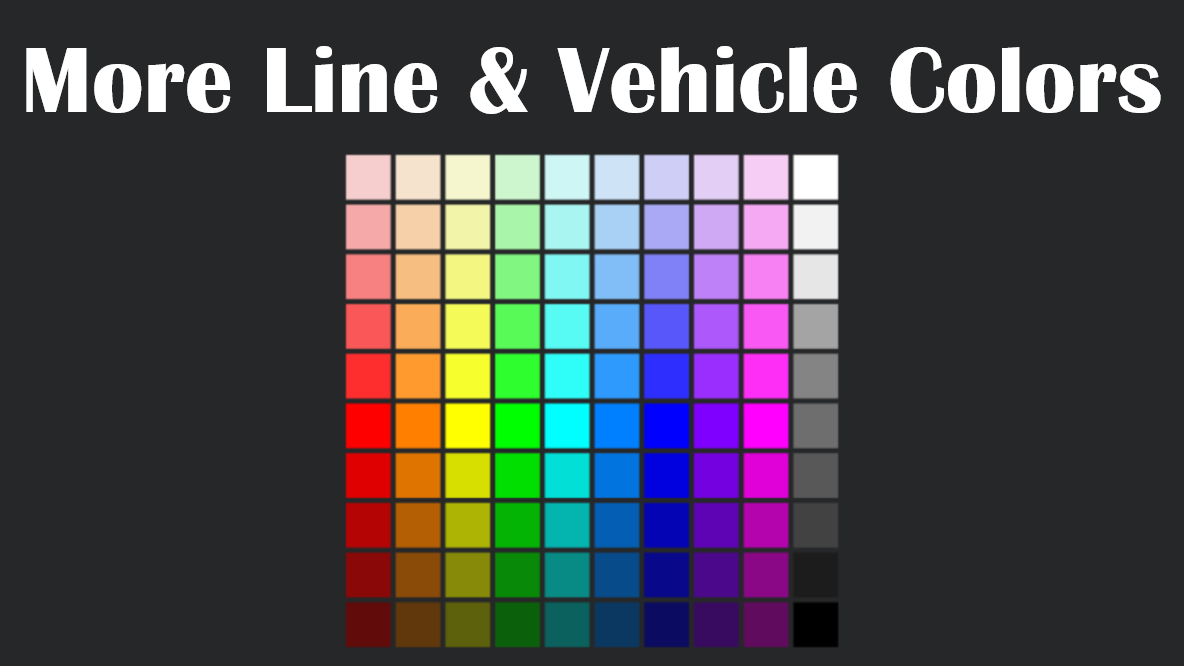 Transport Fever 2 - More Line & Vehicle Colors