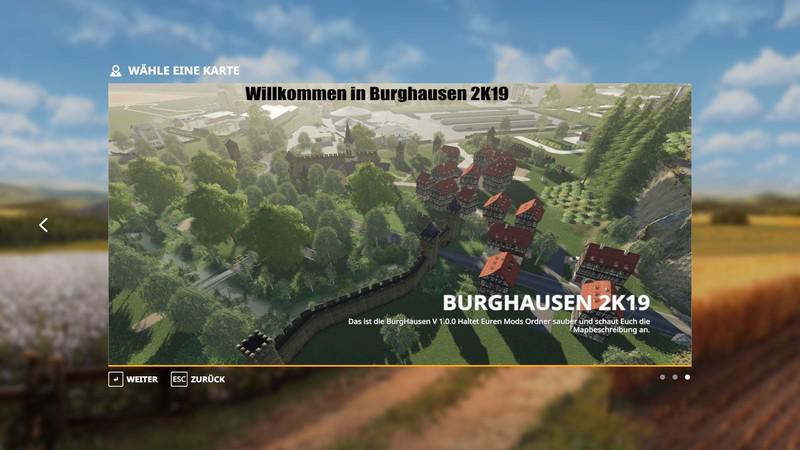 FS19 - BurgHausen2k19 Map V1.0