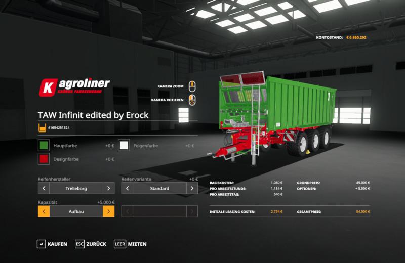 FS19 - Kroeger TAW 30 Infinit (Unrealistic) V1.0
