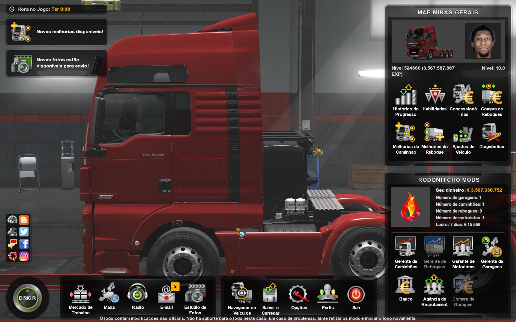 ETS2 - Minas Gerais Map for Profile Mod (1.36.x)