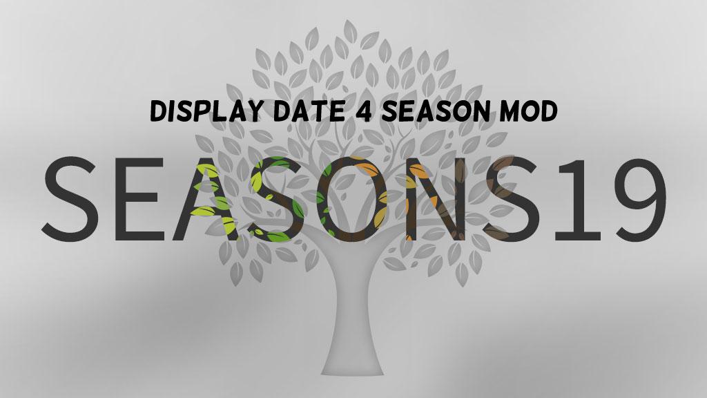 FS19 - Display Date 4 Season Mod v1