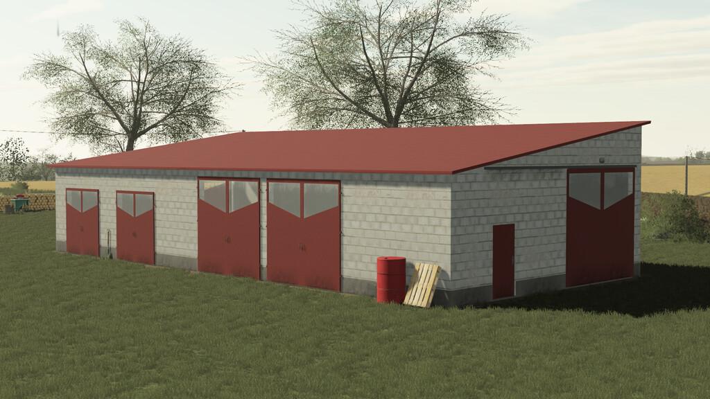 FS19 - Concrete Block Garage V1.0