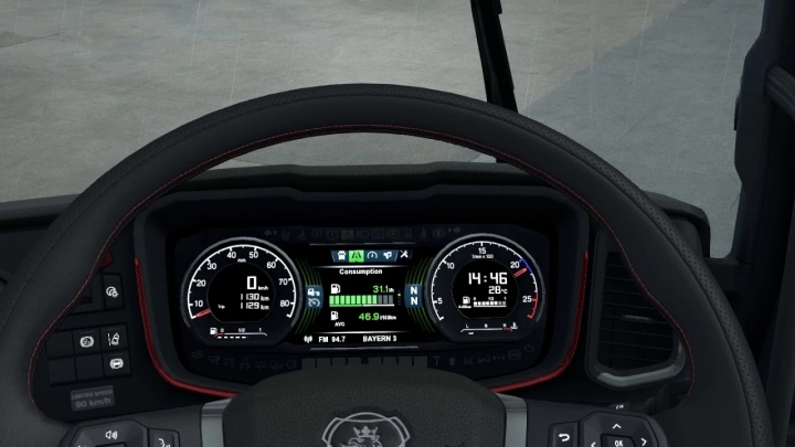 ETS2 - Scania S Dashboard Computer V1.7.1 (1.40.x)