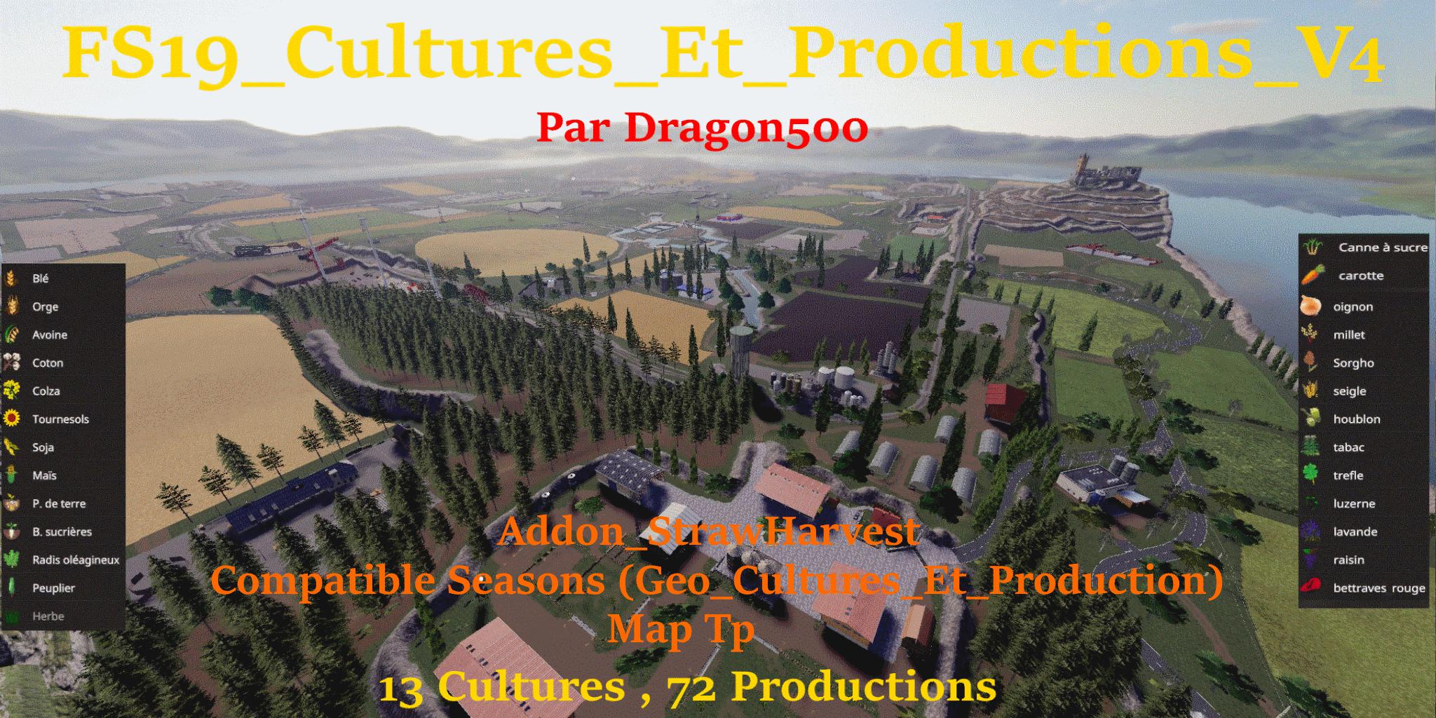FS19 - Cultures Et Productions V4.0