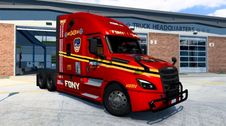ATS - Prime Inc. FDNY Squad 343 Skin V1.0 (1.41.x)