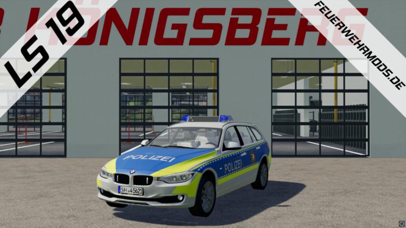 FS19 - Bmw 318 D of The Police Schleswig Holstein V1.0