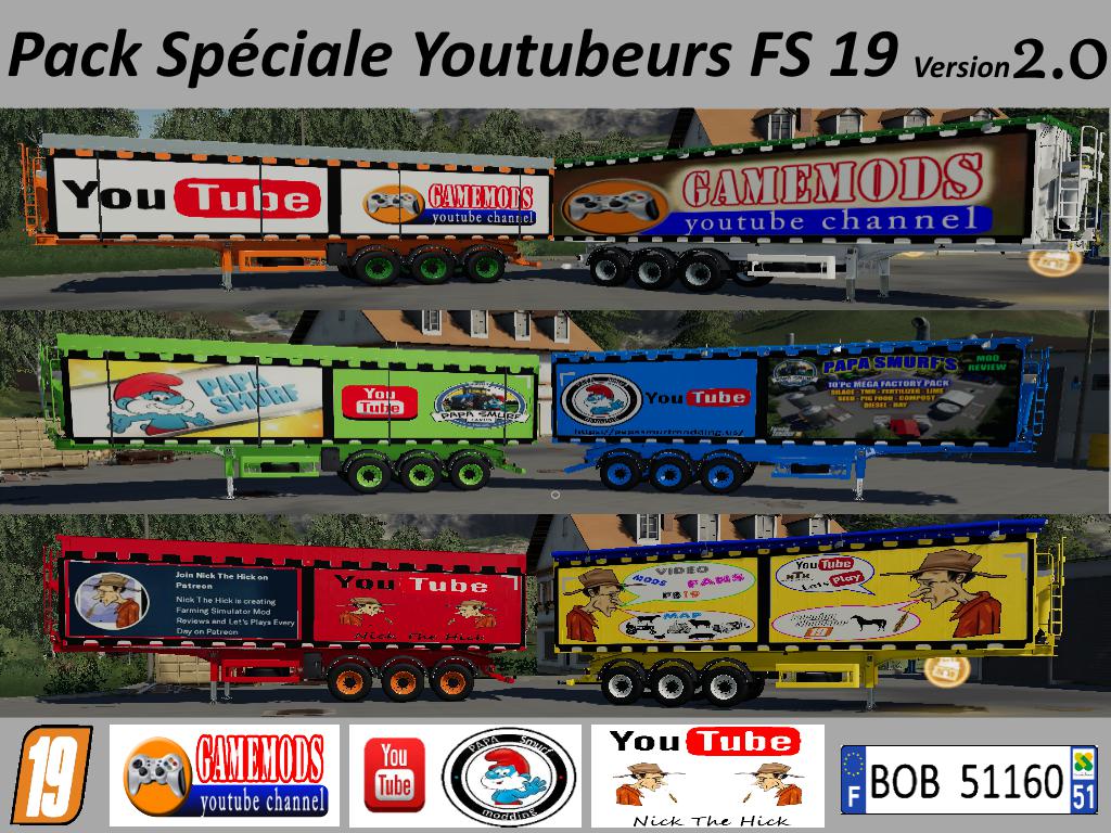 FS19 - Youtubeurs Speciale Pack V2