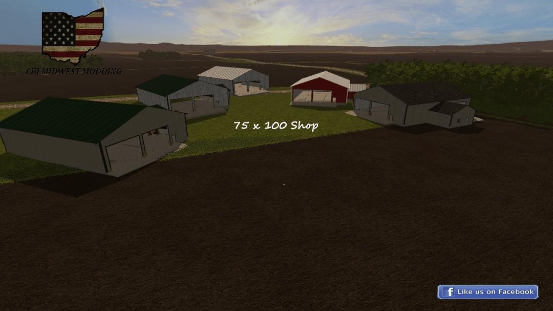 FS19 - 75 x 100 Shop V1.0
