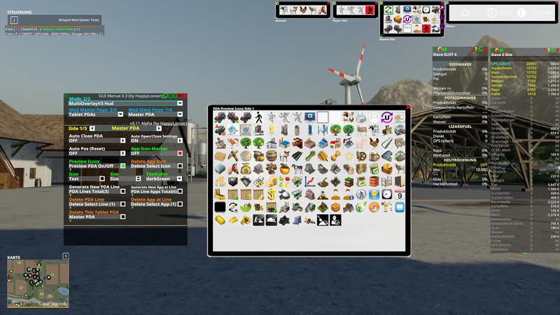 FS19 - MultiOverlay Hud V3.12 Alpha