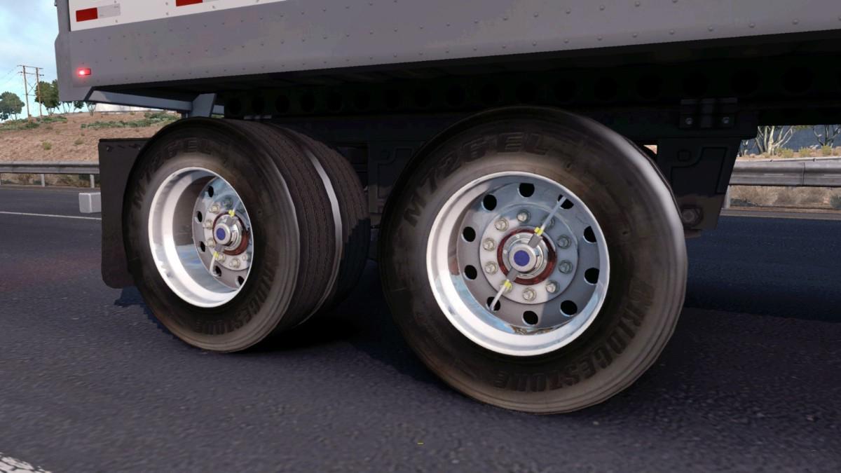 ATS - Realistic Wheels for Trailers V1 (1.38.x)