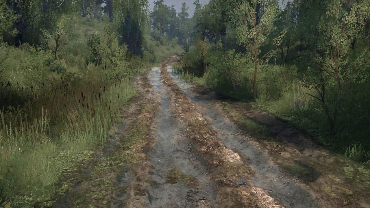 Spintires:Mudrunner - Leskhoz Krasnaya Zvezda Map V18.11.20