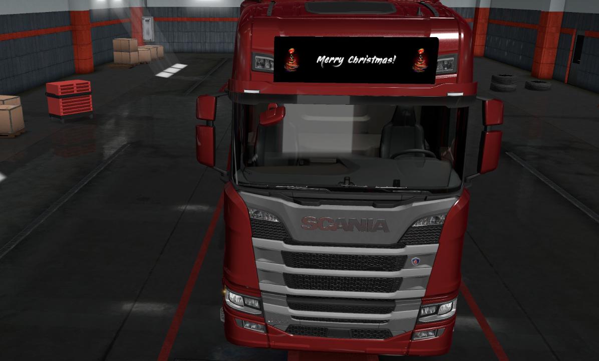 ETS2 - Scania Nextgen Merry Christmas Lightbox (1.36.x)