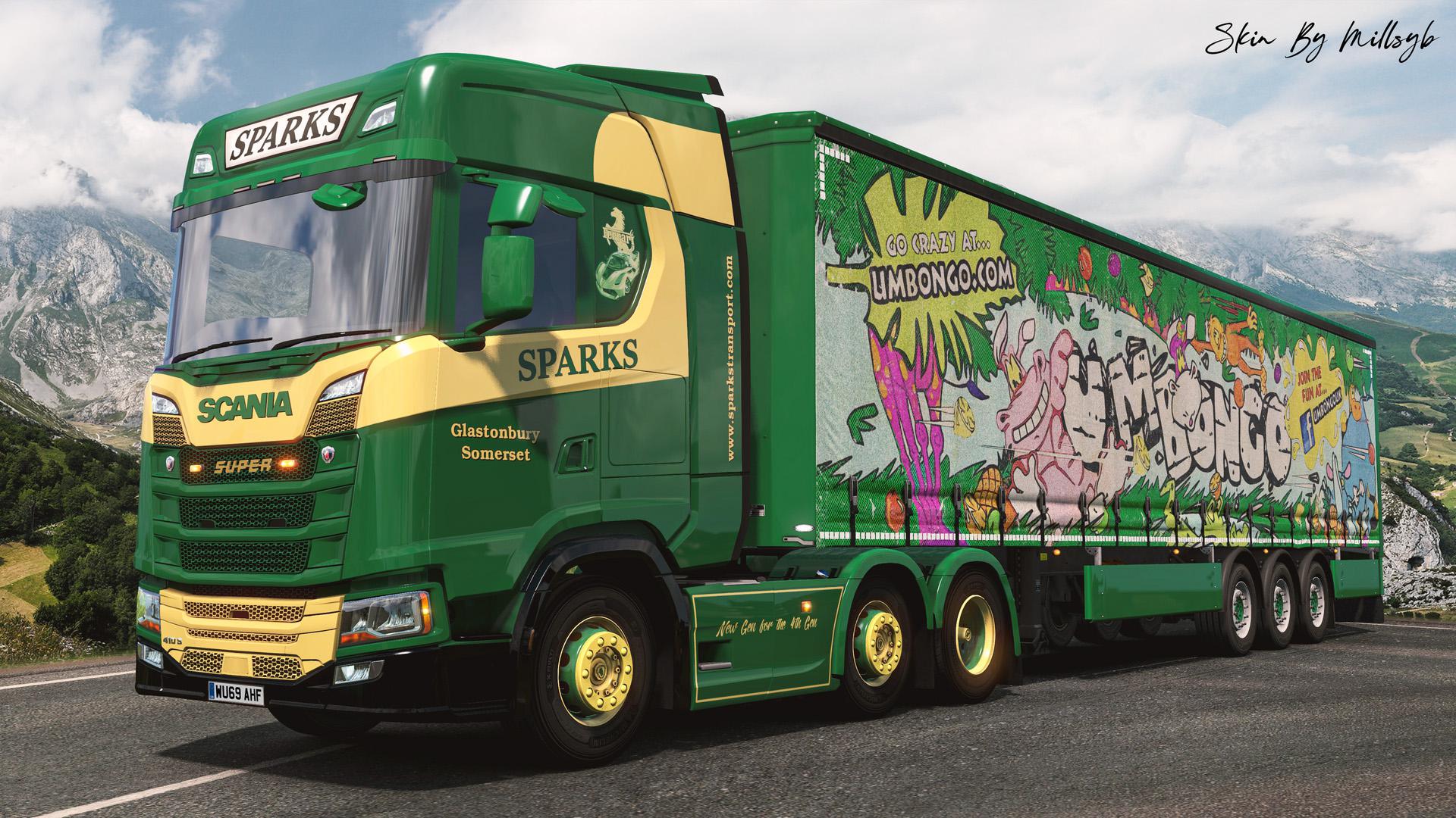 ETS2 - Sparks Transport Combo Skin V1.0 (1.37.x)