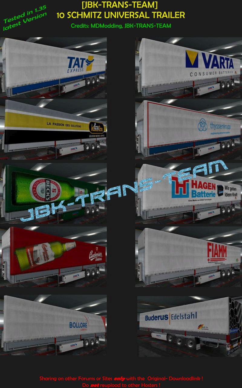 ETS2 - JBK 10 Schmitz Universal Trailer (1.35.X)