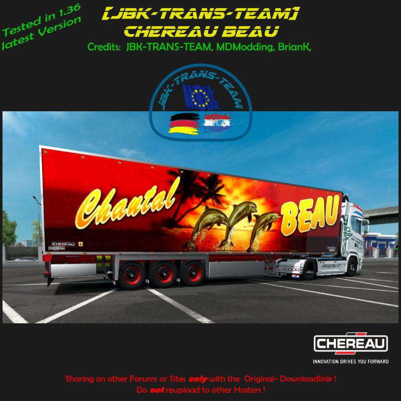 ETS2 - JBK Cherau Trailer V1.0 (1.36.x)
