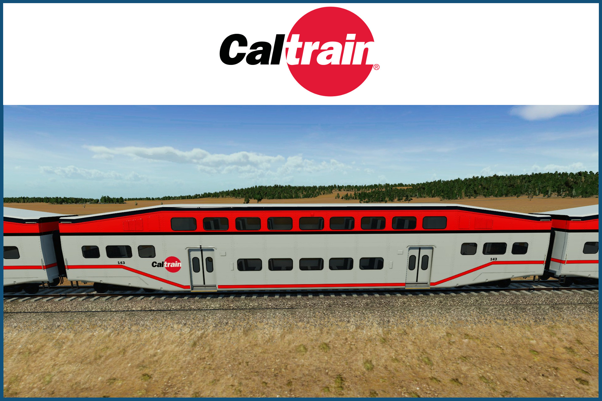 Transport Fever 2 - Caltrain Bombardier Bi-Level Coach