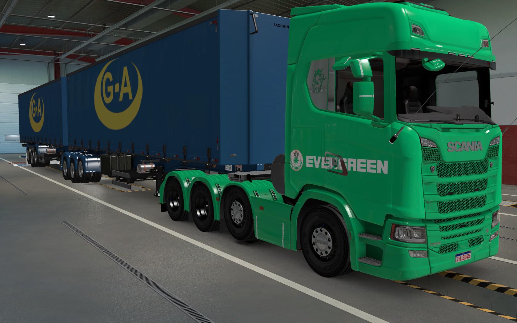 ETS2 - Scania S 2016 8x4 Evergreen Green Skin (1.38.x) | Euro Truck ...