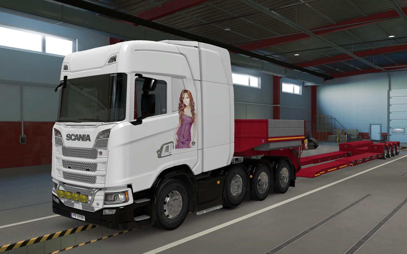 ETS2 - Scania S 2016 8x4 Dulce Maria Skin (1.39.x)