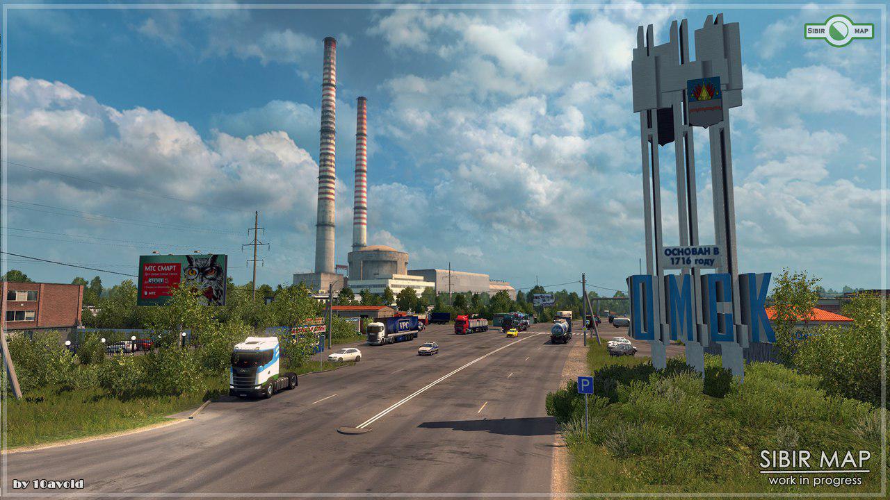 ETS2 - Sibir Map Alpha Version V0.4.2 (1.35.x)