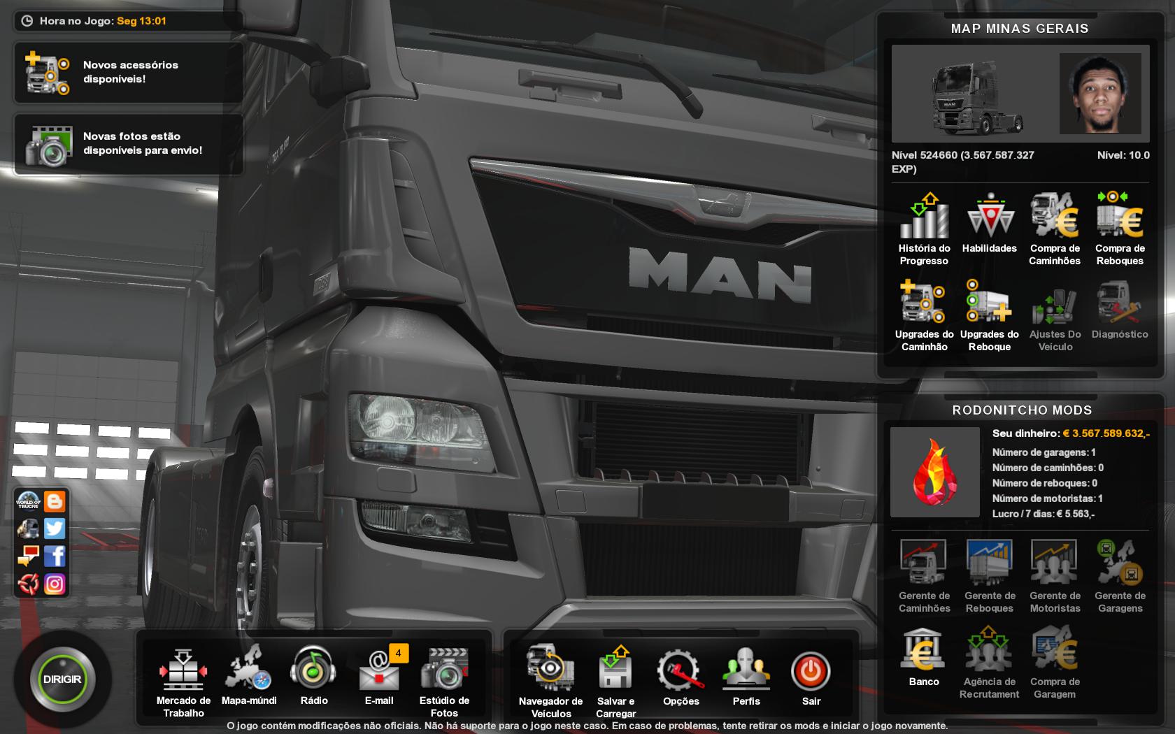 ETS2 - Profile Map Minas Gerais V1.2 (1.35.X)