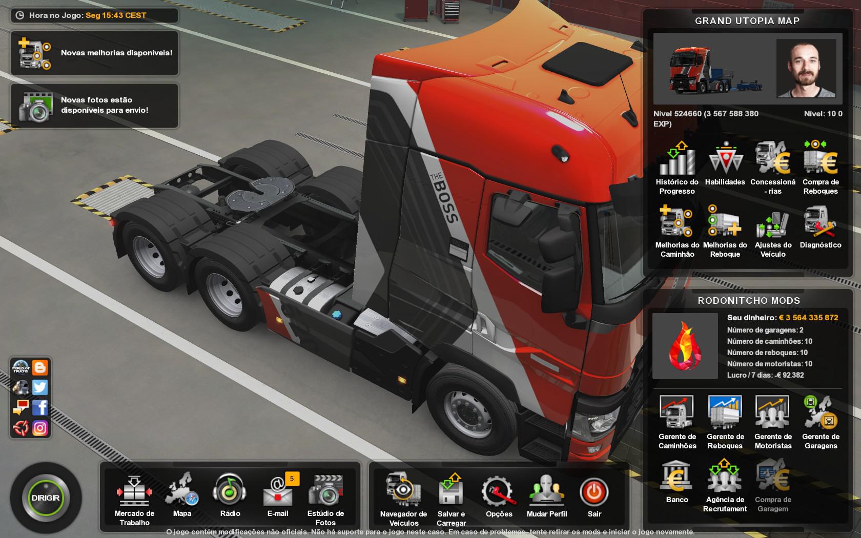 ETS2 - Grand Utopia Map 1.10 Profile Mod (1.40.x)