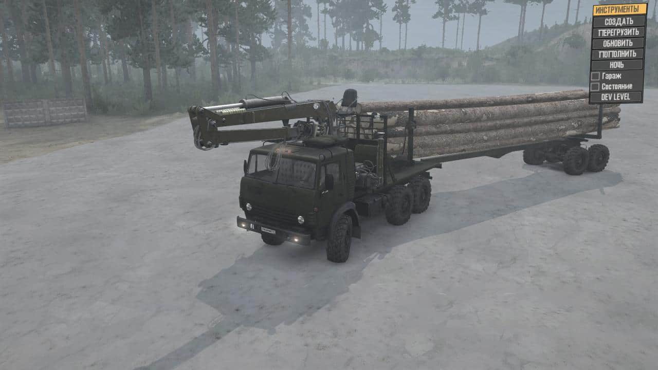 Spintires:Mudrunner - Kamaz-4310 Mod "Prapor" v30.08.19